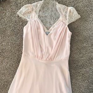 Dusty pink long dress
